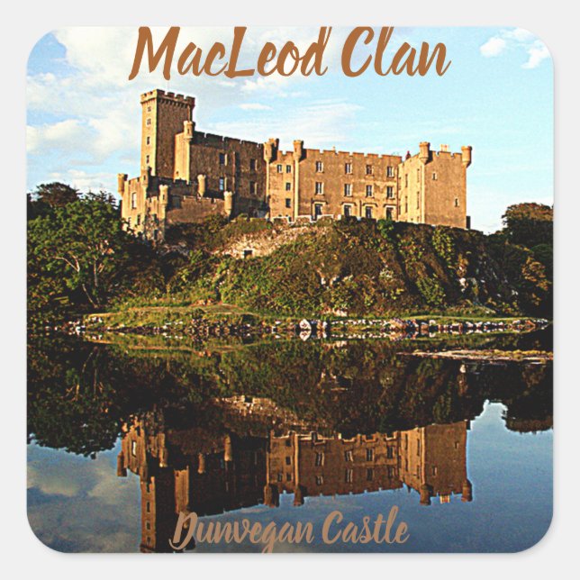 Scottish MacLeod Clan's Dunvegan Castle Sticker (Front)