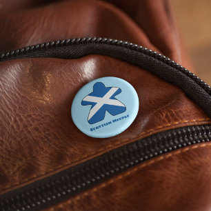Scottish Meeple Button