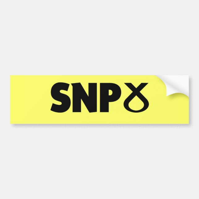 Scottish National Party (SNP) Logo Bumper Sticker (Front)