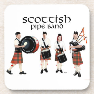 Scottish Pipe Band - Red Kilts Coaster