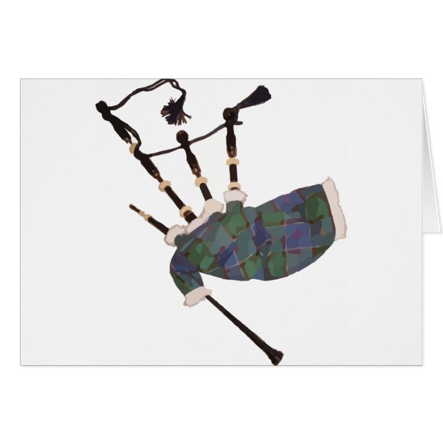 scottish plaid bagpipes (Front Horizontal)