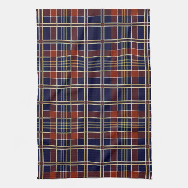 scottish plaid kitchen towel (Vertical)