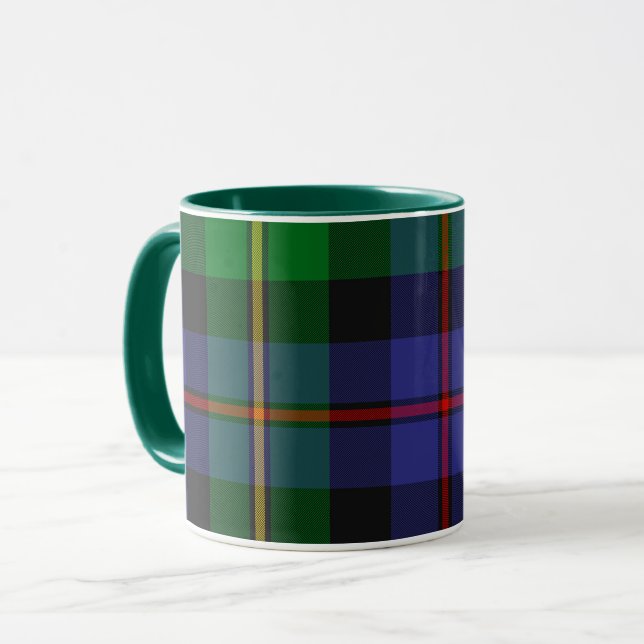 Scottish Plaid Pattern Mug (Front Left)