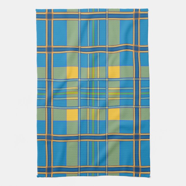 scottish plaid tartan kitchen towel (Vertical)