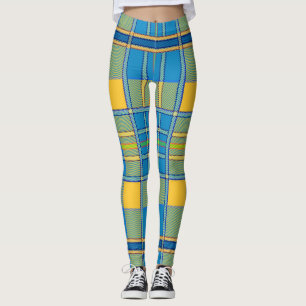 scottish plaid tartan leggings
