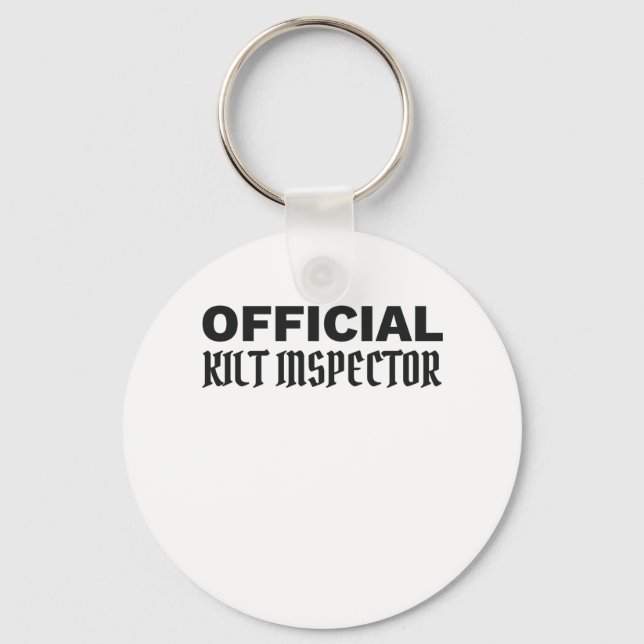 Scottish Pride Official Kilt Inspector Scottish Keychain (Front)