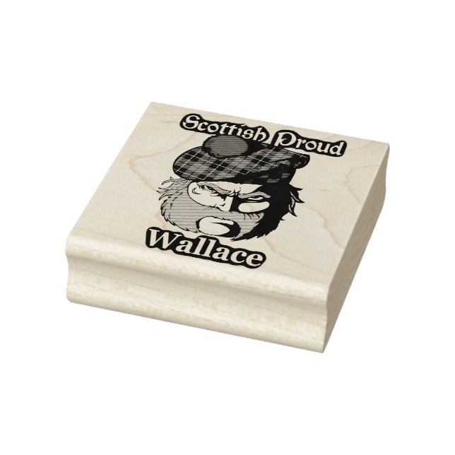 Scottish Proud Clan Wallace Art Rubber Stamp (Stamp)