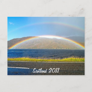 Scottish Rainbow Postcard