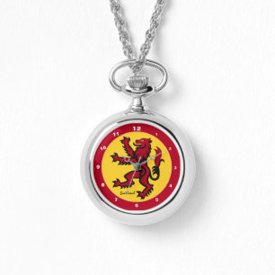 Scottish Rampant Flag & vintage Scotland /patriots Watch