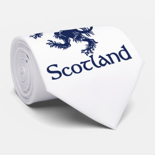 Scottish Rampant Lion Navy Blue Tie