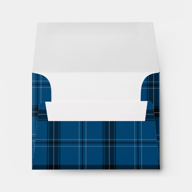 Scottish Ramsay Blue Tartan Envelope (Back (Bottom))