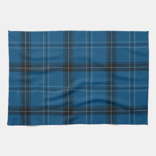 Scottish Ramsay Blue Tartan Kitchen Towel