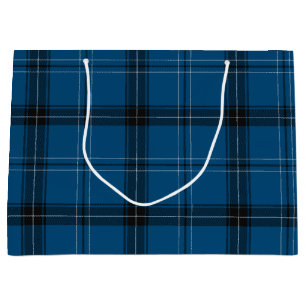 Scottish Ramsay Blue Tartan Large Gift Bag