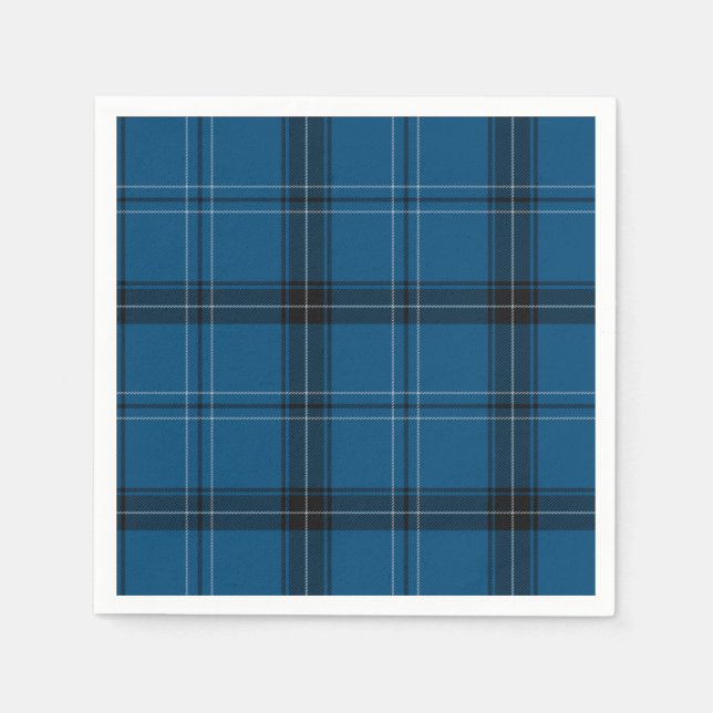Scottish Ramsay Blue Tartan Napkin (Front)