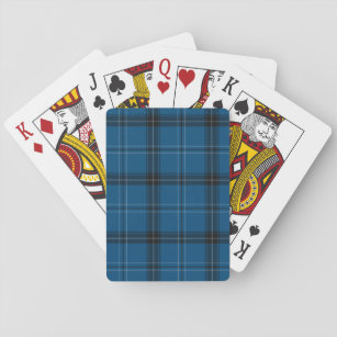 Scottish Ramsay Blue Tartan Playing Cards