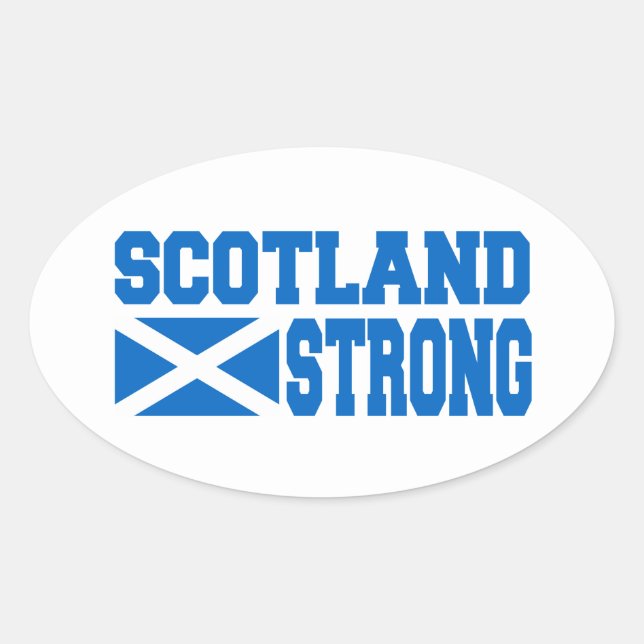 Scottish Referendum Scotland Independent Freedom Oval Sticker (Front)
