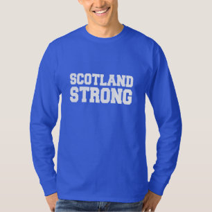 Scottish Referendum Scotland on Blue T-Shirt
