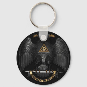 Scottish Rite 32 Degree Mason Eagle Keychain