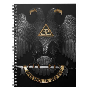 Scottish Rite 32 Degree Mason Eagle Notebook