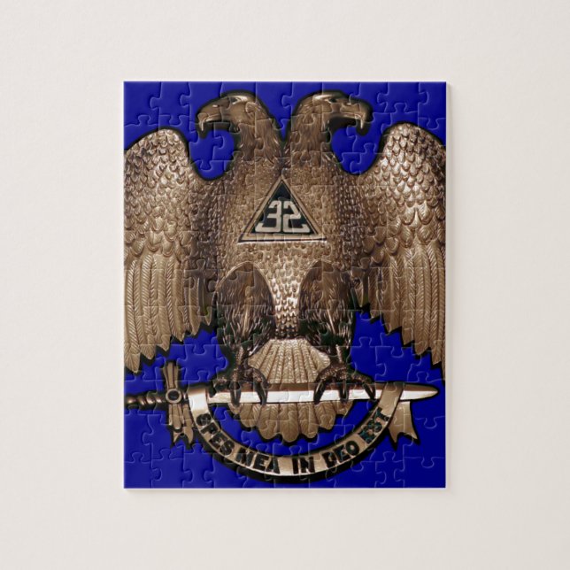 Scottish Rite 32 Degree Royal Blue Jigsaw Puzzle (Vertical)