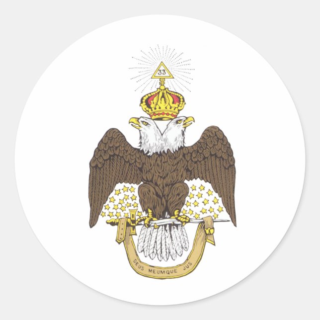 Scottish Rite Classic Round Sticker (Front)