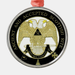 Scottish Rite Metal Ornament