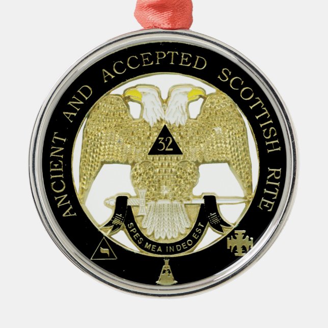 Scottish Rite Metal Ornament (Front)