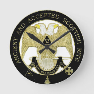 Scottish Rite Round Clock