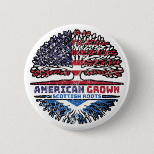 Scottish Scotland US American USA United States 2 Inch Round Button