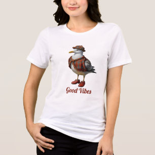 scottish seagull in disguise - good vibes Tri-Blend shirt