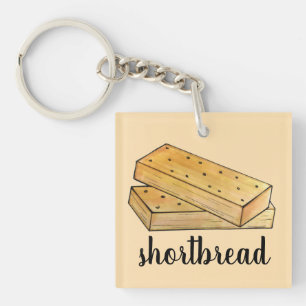 Scottish Shortbread Tea Biscuits UK British Food Keychain