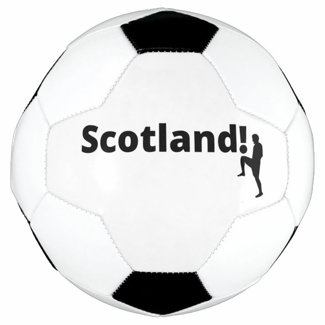 Scottish soccer player using dot as ball  (Front)