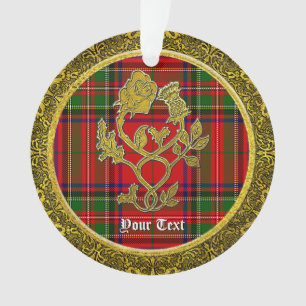 Scottish Style Rose and Thistle Ornament
