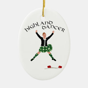 Scottish Sword Dancer - Ghillie Callum Ceramic Ornament