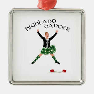 Scottish Sword Dancer - Ghillie Callum Metal Ornament