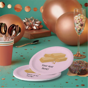 Scottish tablet - traditional treat from Scotland Paper Plate