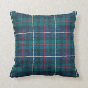Scottish tartan background a checked plaid weave p throw pillow