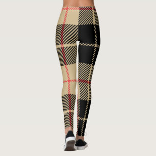  Scottish Tartan Chequered Plaid Pattern    Leggings