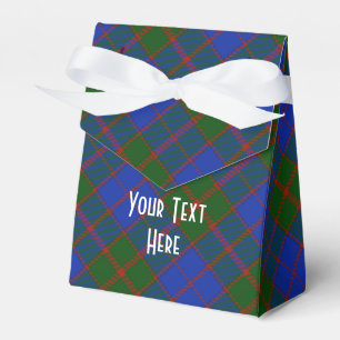 Scottish Tartan Clan Paid Pattern Personalized Favor Box