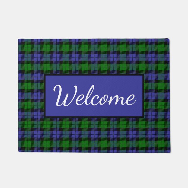 Scottish tartan doormat (Front)