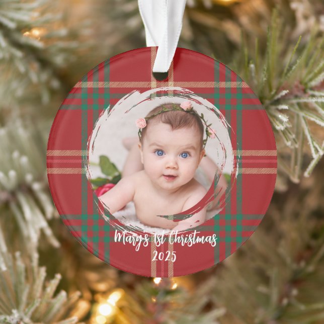 Scottish Tartan Heritage Ornament Customizable  (Tree)