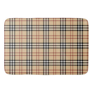 Scottish Tartan Pattern Bath Mat