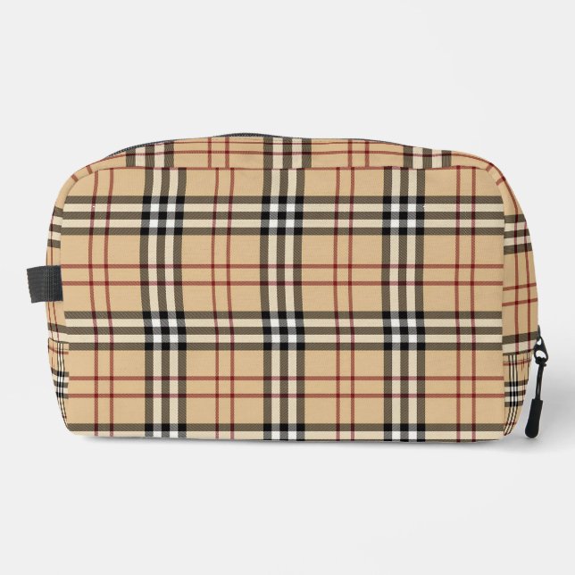 Scottish Tartan Pattern Dopp Kit (Front)
