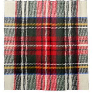 Scottish tartan pattern. Red and white wool plaid