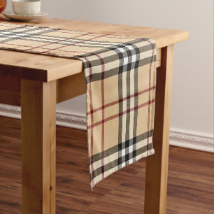 Scottish Tartan Pattern Short Table Runner