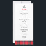 Scottish Tartan Plaid Celtic Knot Wedding Menu<br><div class="desc">Scottish tartan plaid and Celtic knot editable menus,  ideal for weddings in Scotland or with a Scottish theme</div>