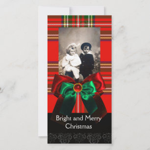 SCOTTISH TARTAN, RED GREEN BOÎTES XMAS MODÈLE PHOT