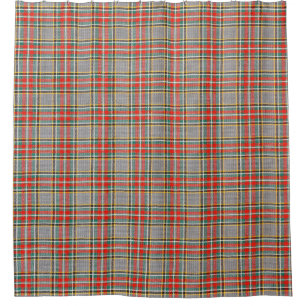 Scottish tartan: red-green-yellow pattern.