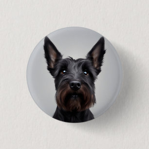 Scottish Terrier 1 Inch Round Button