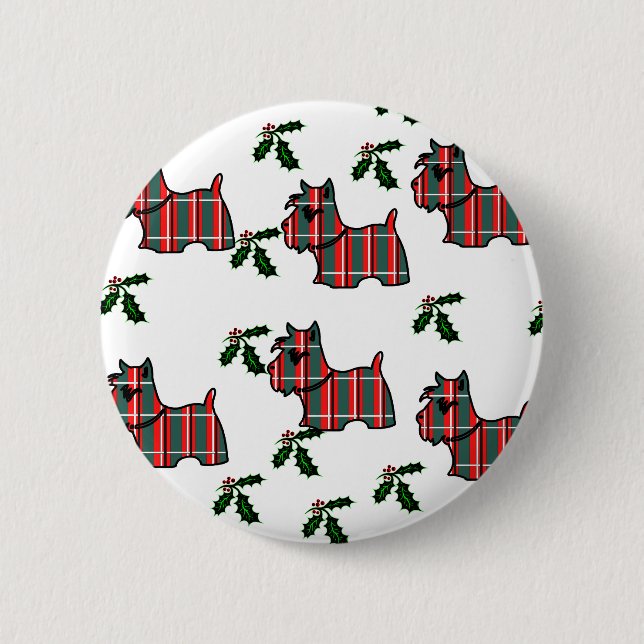 SCOTTISH TERRIER 2 INCH ROUND BUTTON (Front)